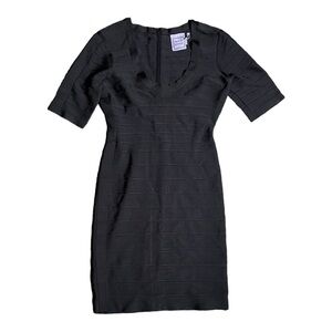 Herve Leger Black Bandage Dress